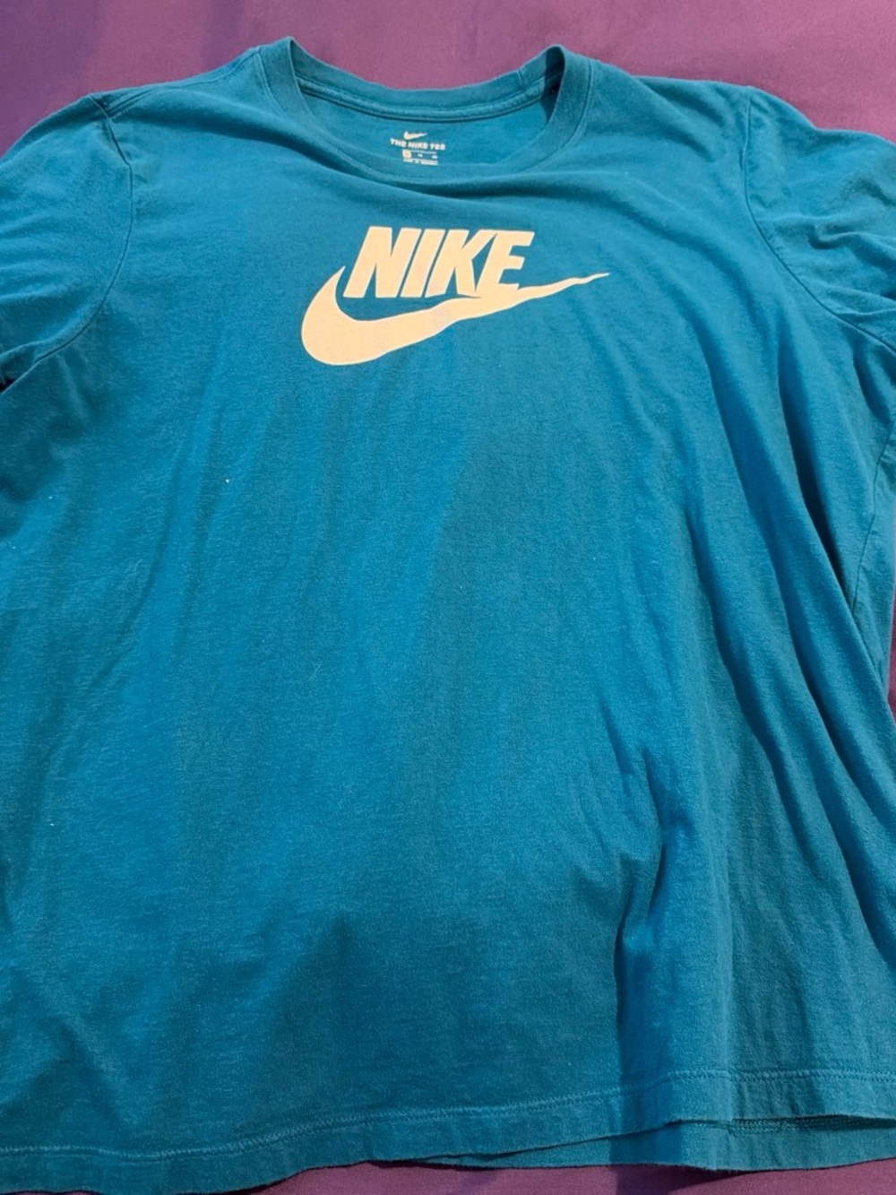 Nike Teal Crewneck Logo Tee